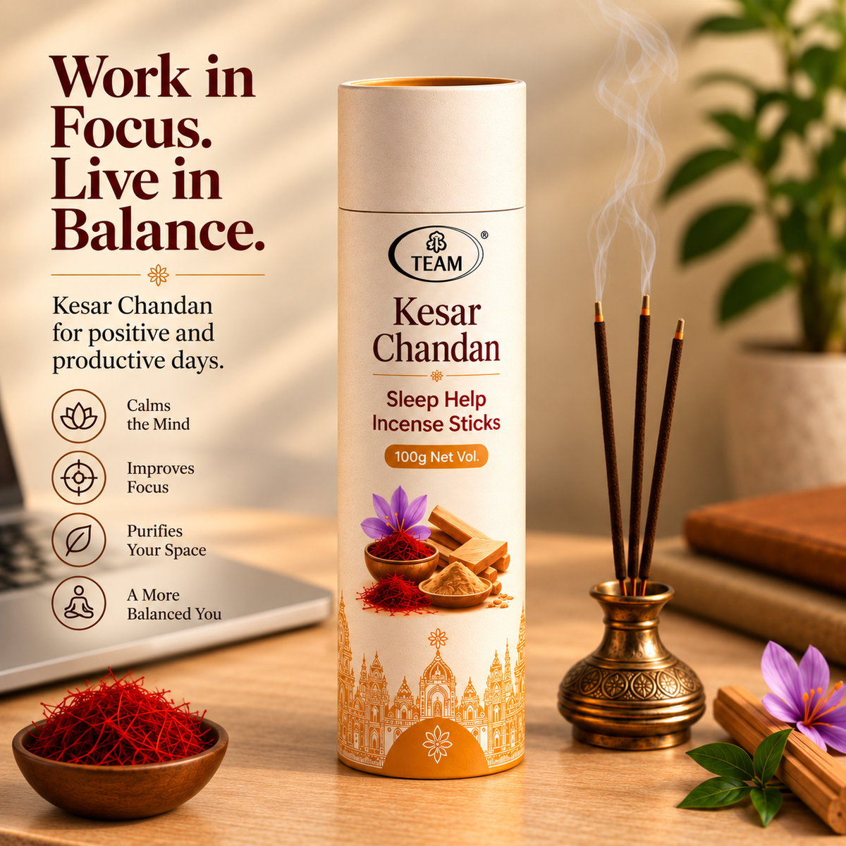 Pack of 4 Sleep Help / Reset Incense Sticks