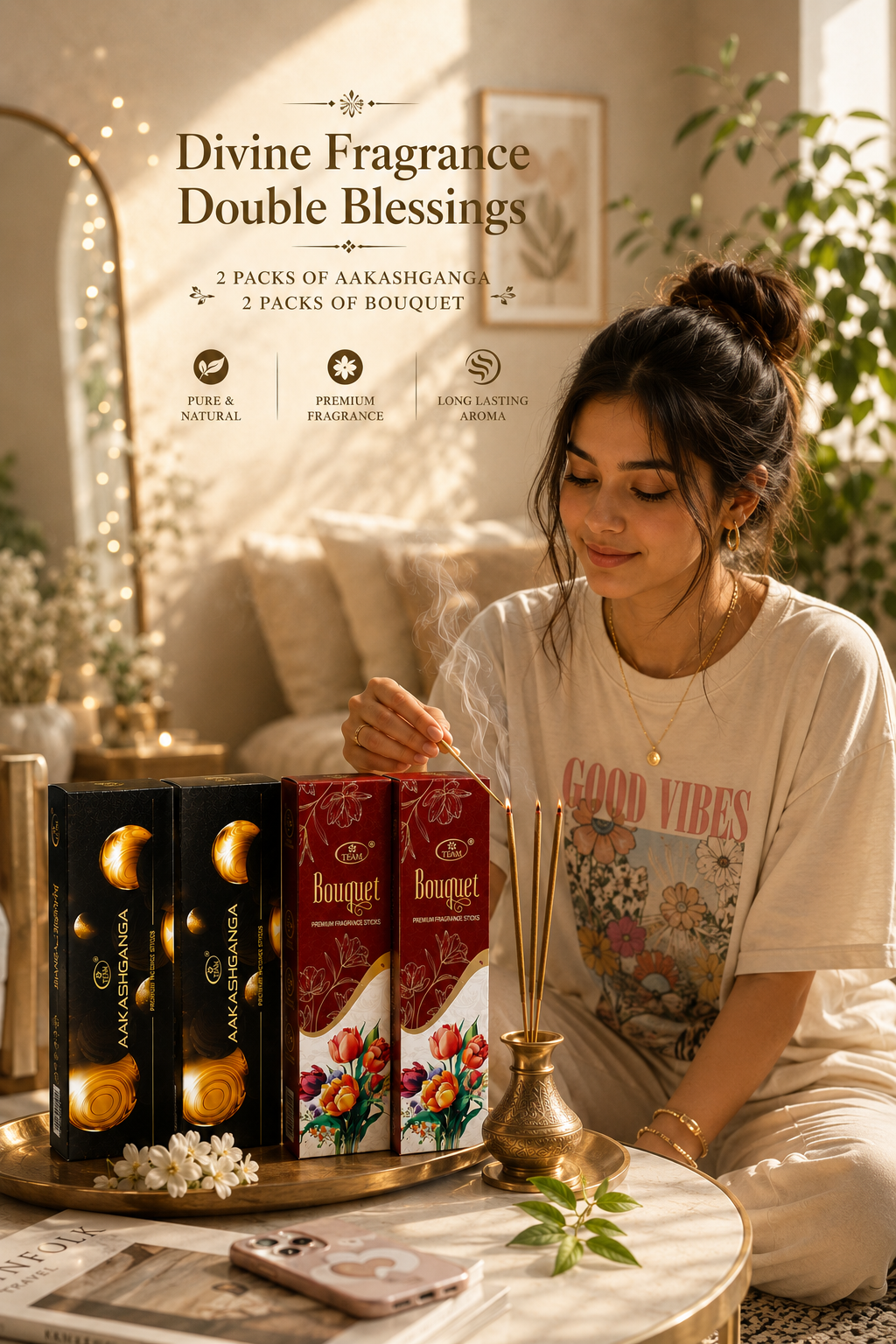Two Pack Of Aakashganga+ Two Pack Of Bouquet