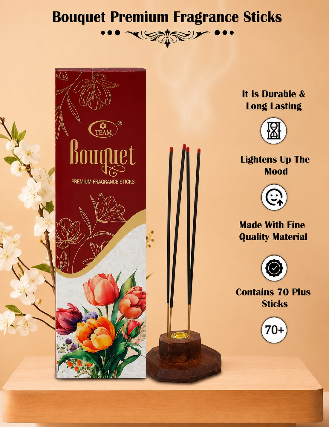 Pack of 4 Bouquet Premium Fragrance Sticks