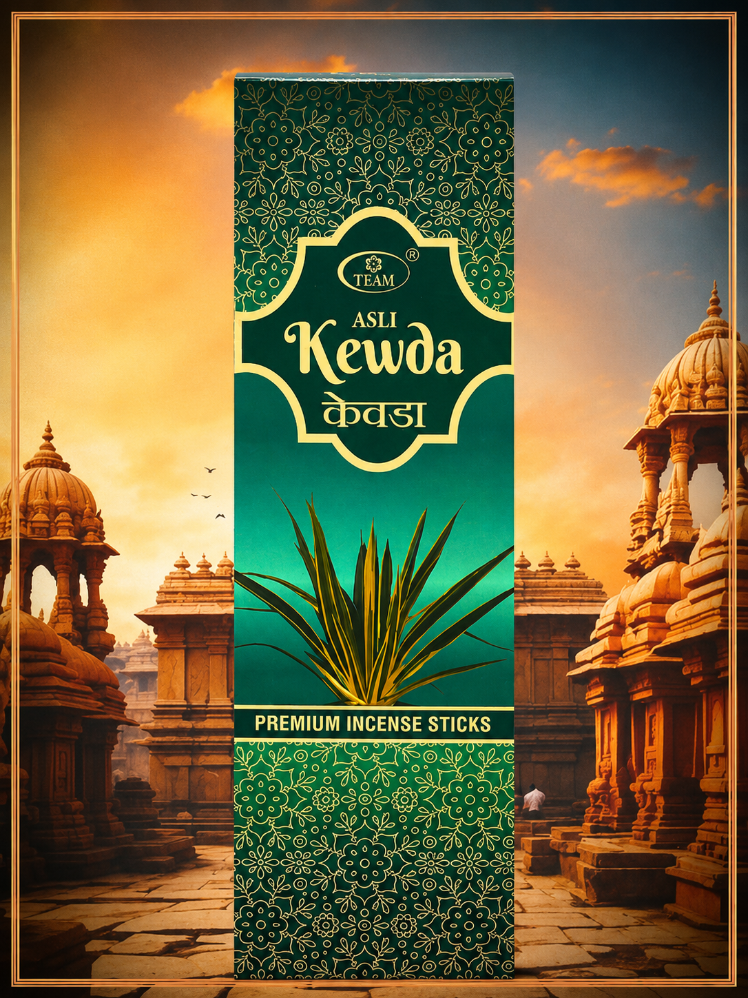 Pack of 4 Team Asli Kewda Premium Incense Sticks