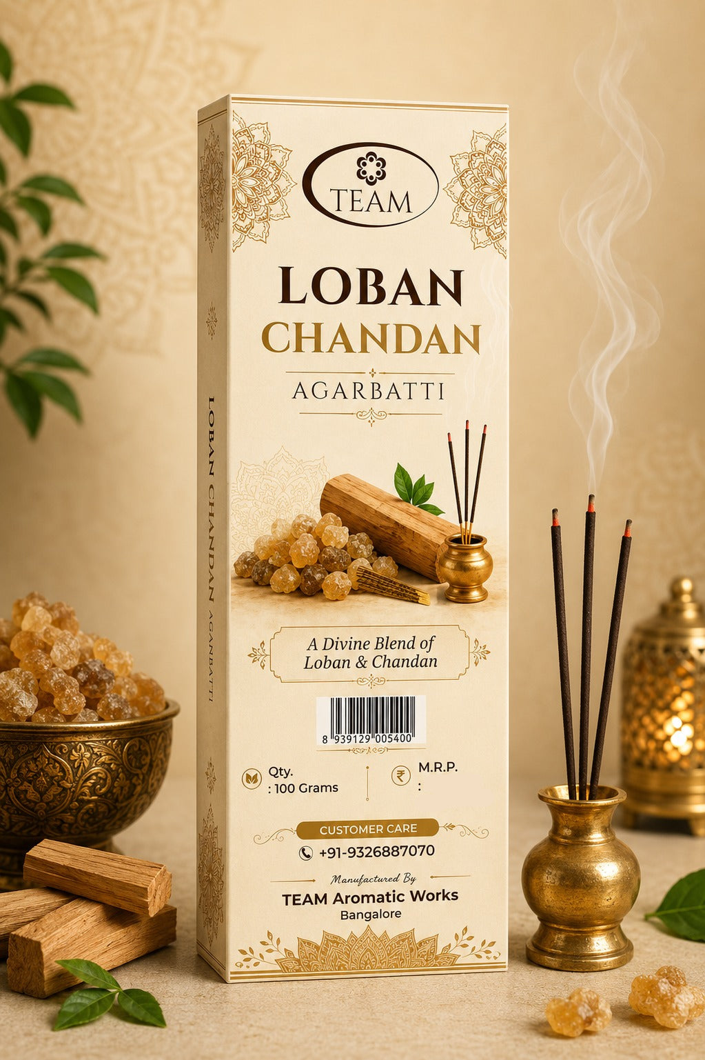 Pack of 4 Loban Chandan Agarbatti