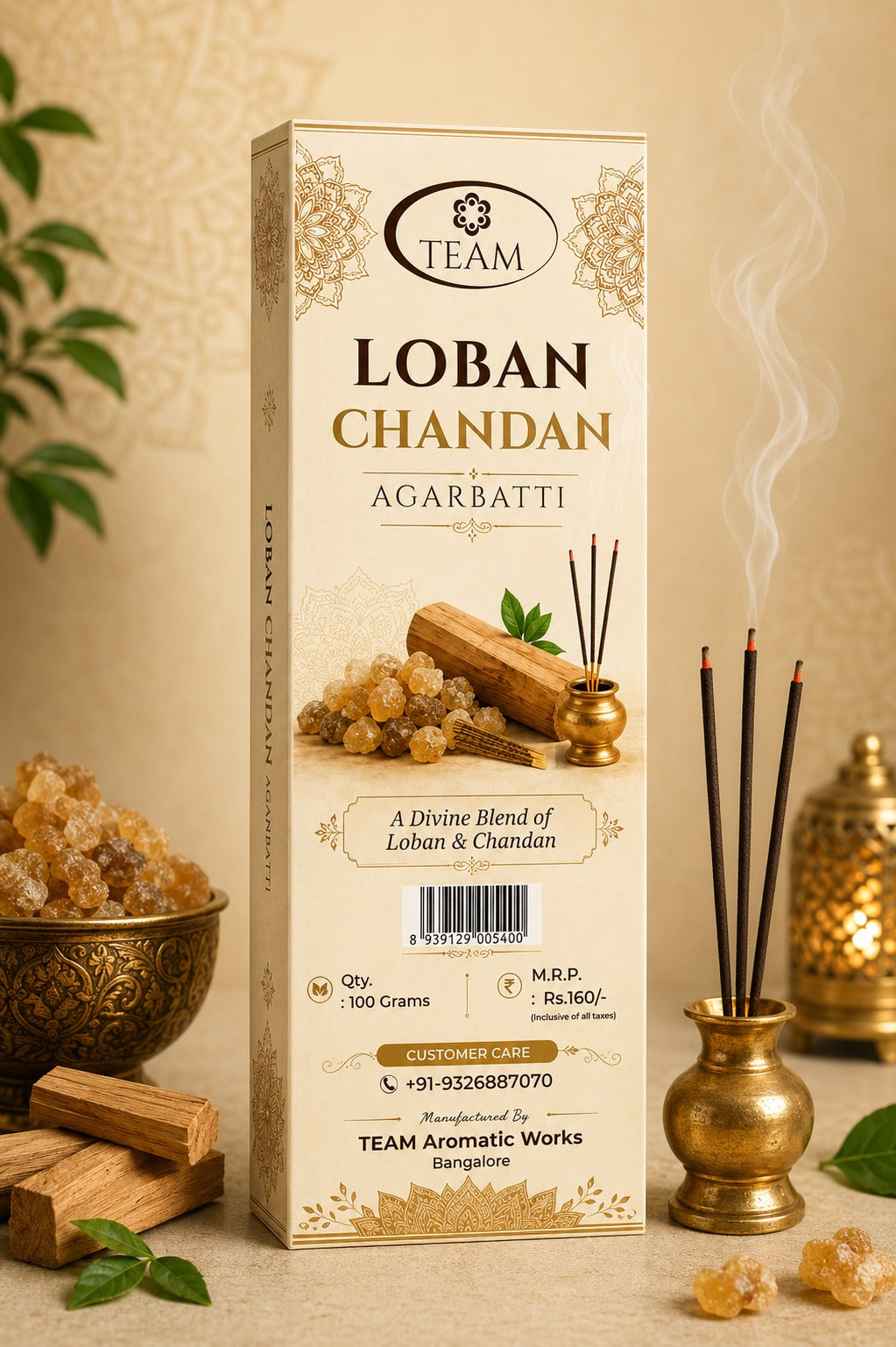 Pack of 4 Loban Chandan Agarbatti