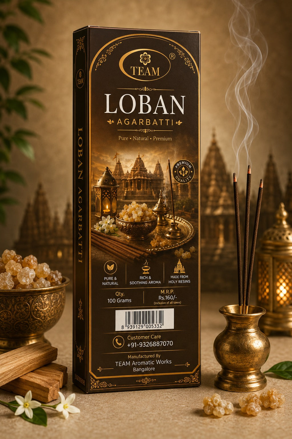 Pack of 4 Loban Agarbatti