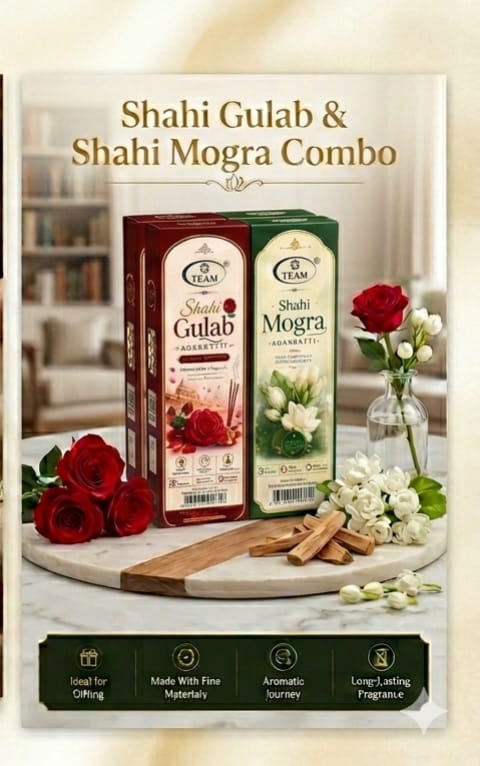 Two Shahi Gulab + Two Shahi Mogra