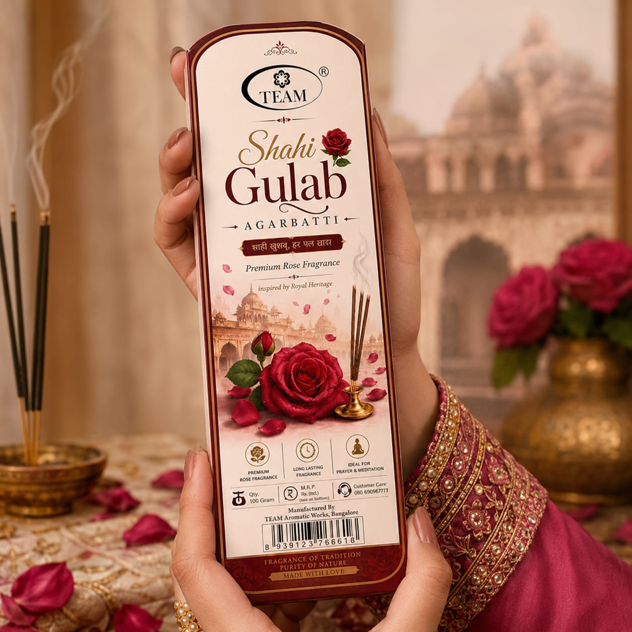 Pack of 4 Shahi gulab agarbati