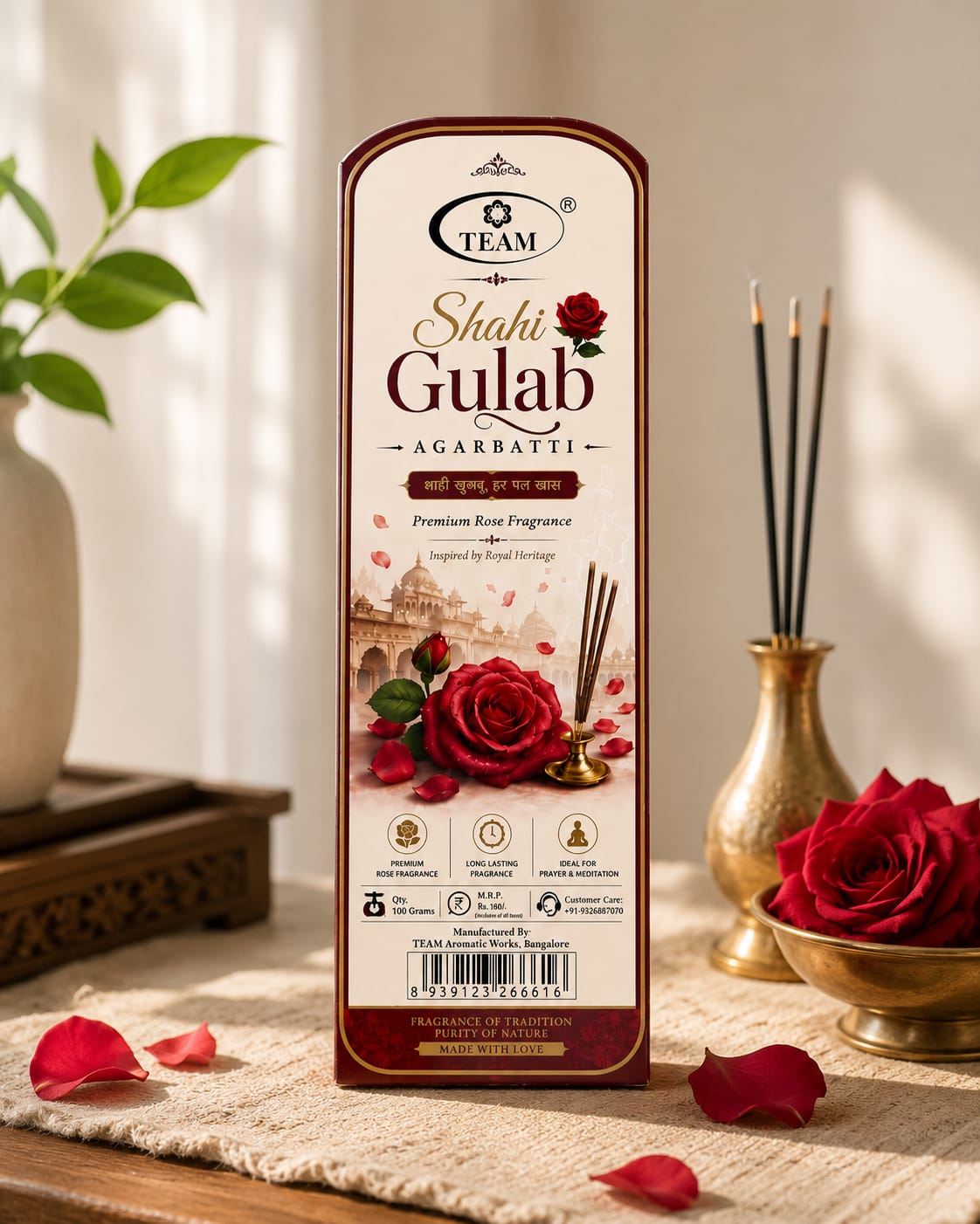 Pack of 4 Shahi gulab agarbati