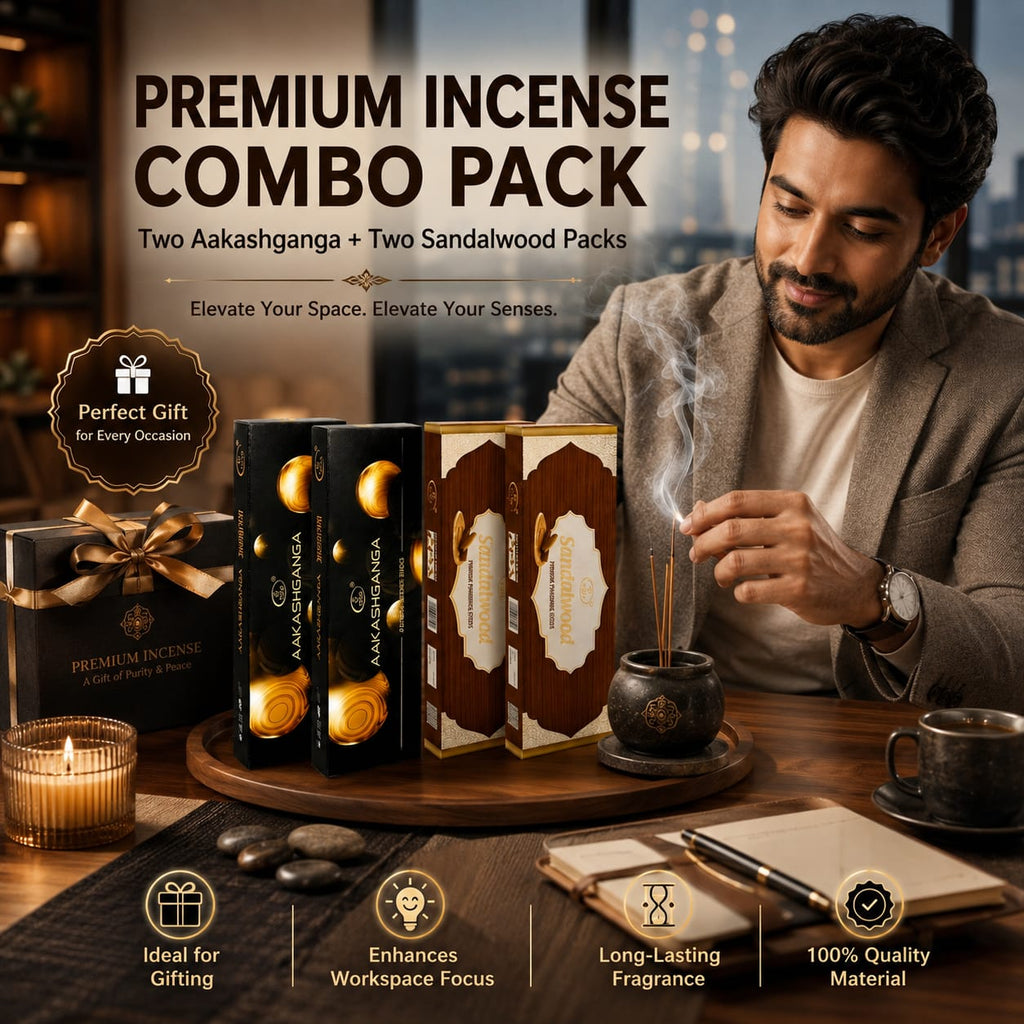 (Pack of 4) aakashganga+sandalwood