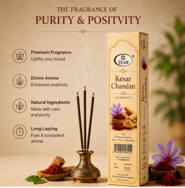 Pack of 4 Kesar Chandan Agarbatti