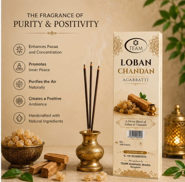 Pack of 4 Loban Chandan Agarbatti