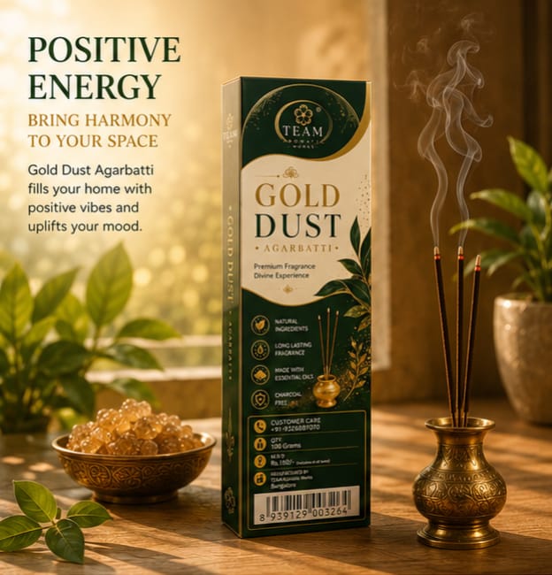Pack of 4 Gold Dust Agarbatti