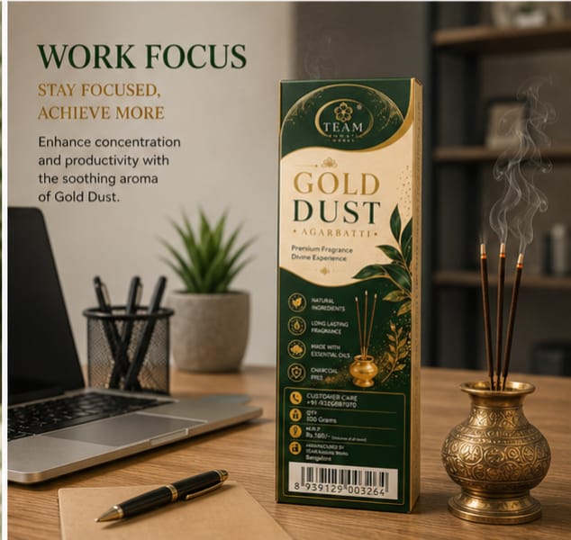 Pack of 4 Gold Dust Agarbatti