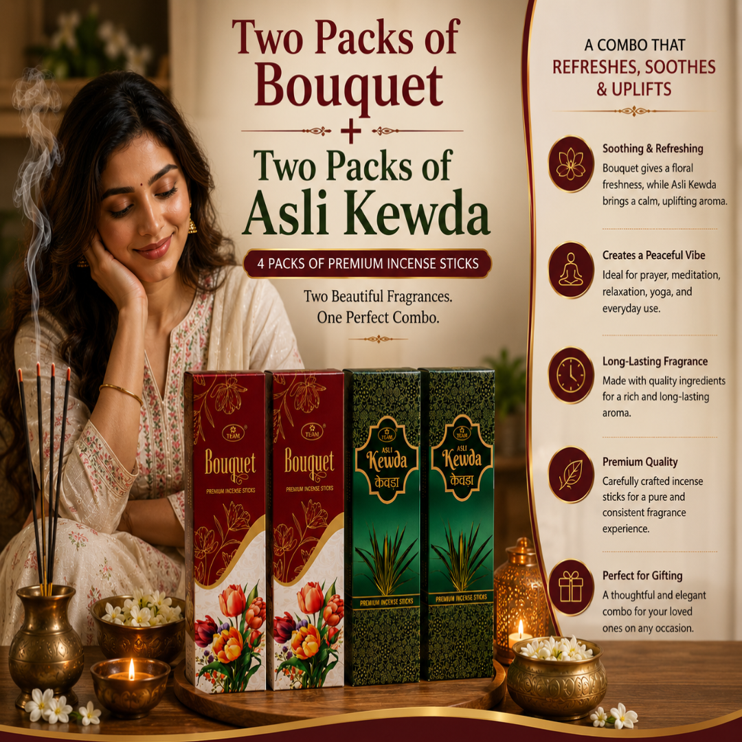 Two Packs of Bouquet + Two Packs of Asli Kewda