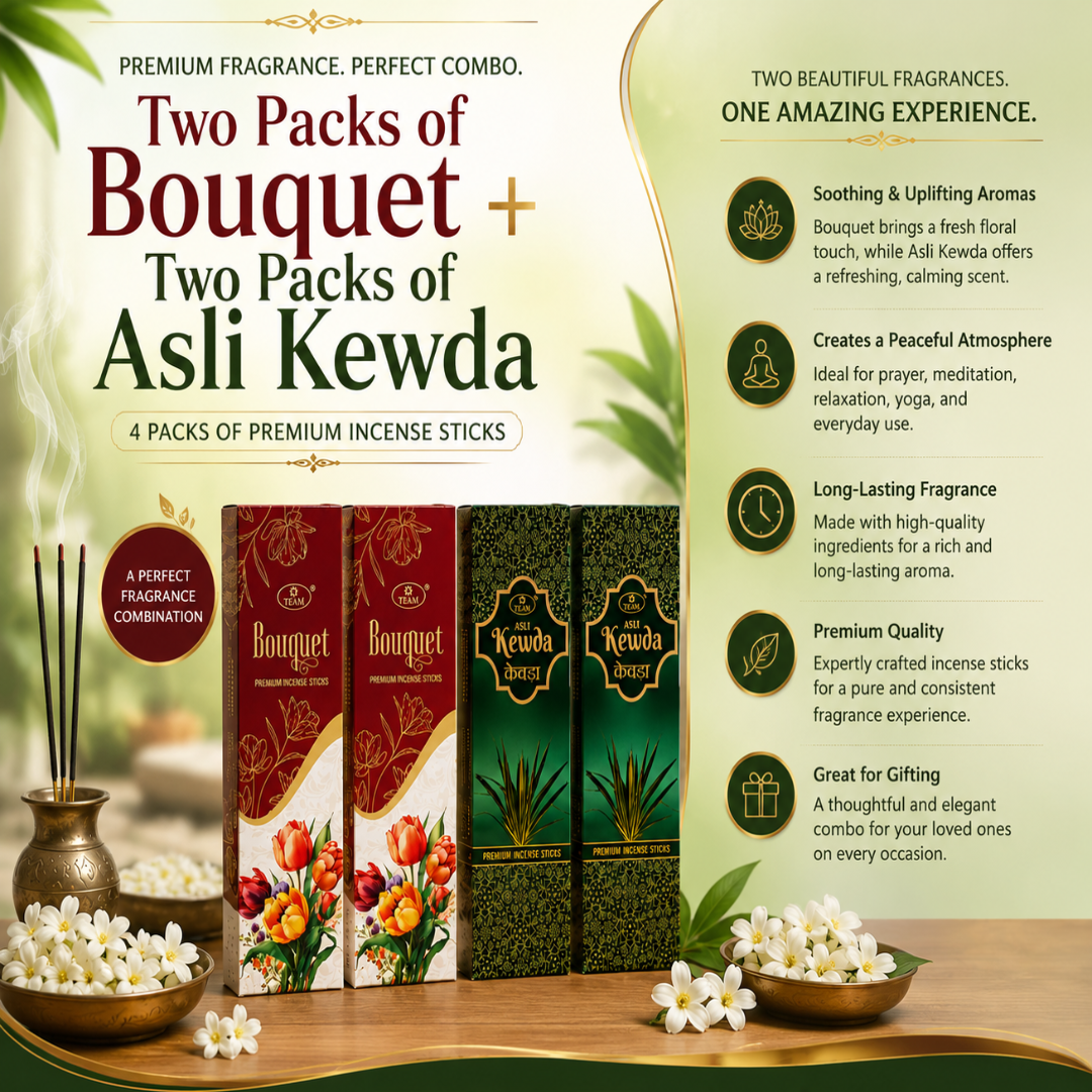 Two Packs of Bouquet + Two Packs of Asli Kewda