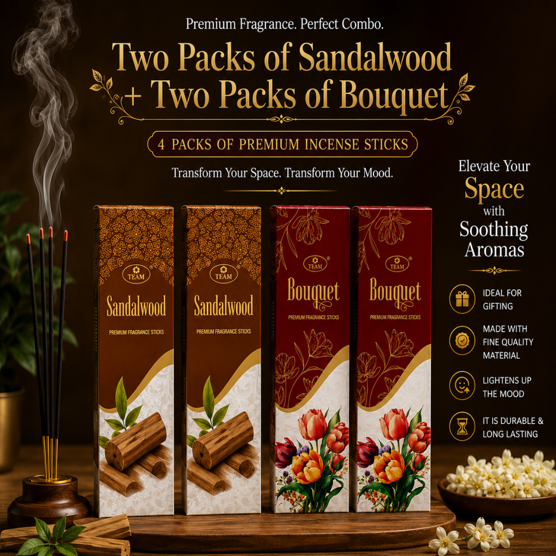Two Packs of Sandalwood + Two Packs of Bouquet