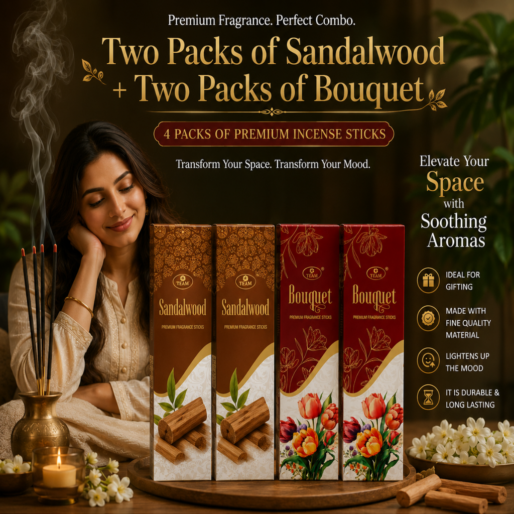 Two Packs of Sandalwood + Two Packs of Bouquet